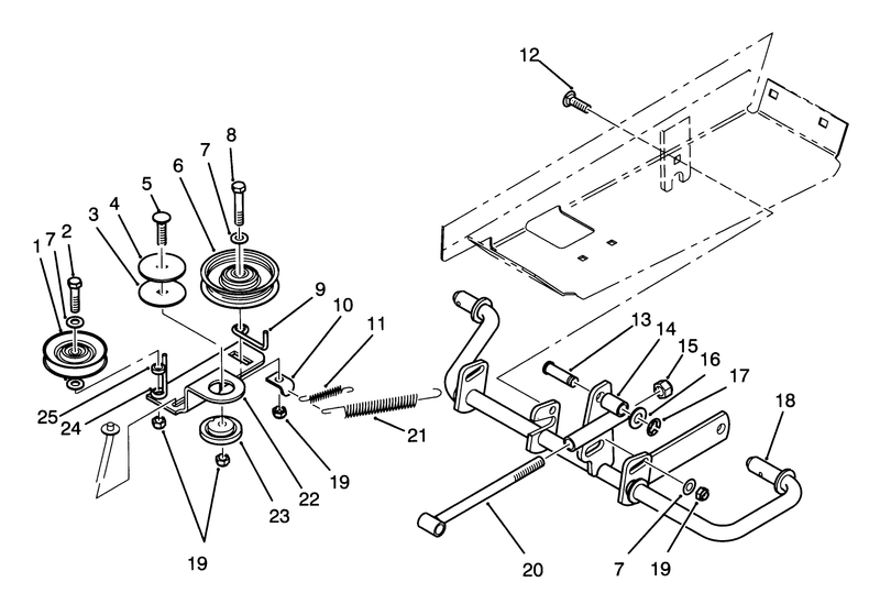 Idler And Pedal Shaft Assembly