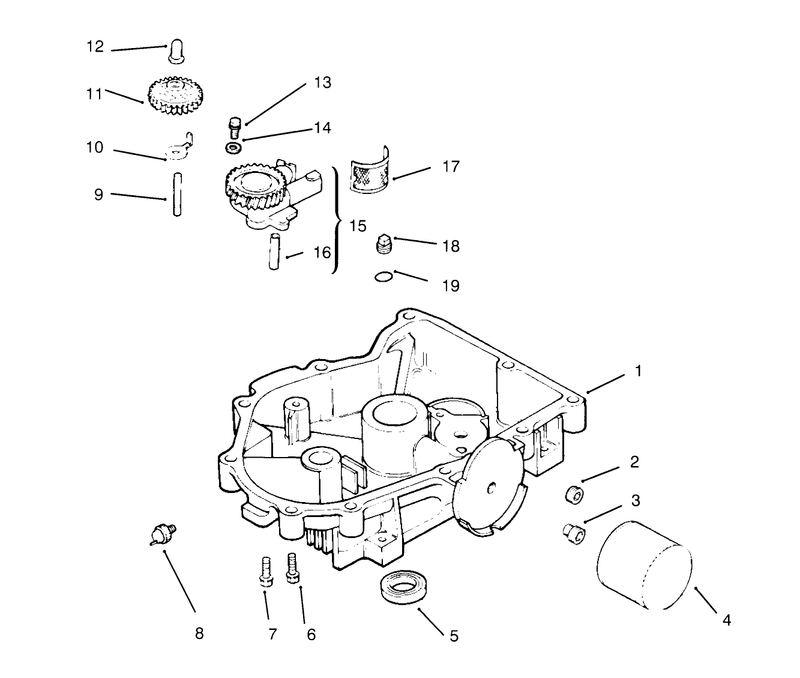 Oil Panlubrication kohler Engine Cv16s Ps61514