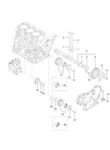 Camshaft and Driving Gear Assembly