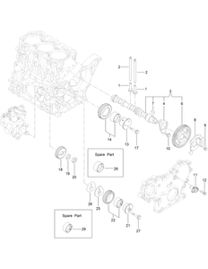 Camshaft and Driving Gear Assembly