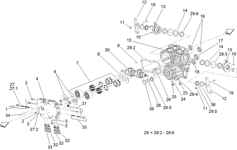 Transmission Assembly cont Center Section Assembly
