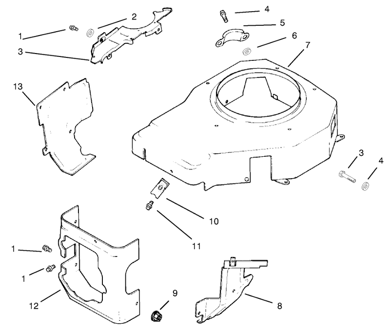 Blower Housing and Baffles Assembly Kohler Models Cv460s 26505 And Cv460s 26506