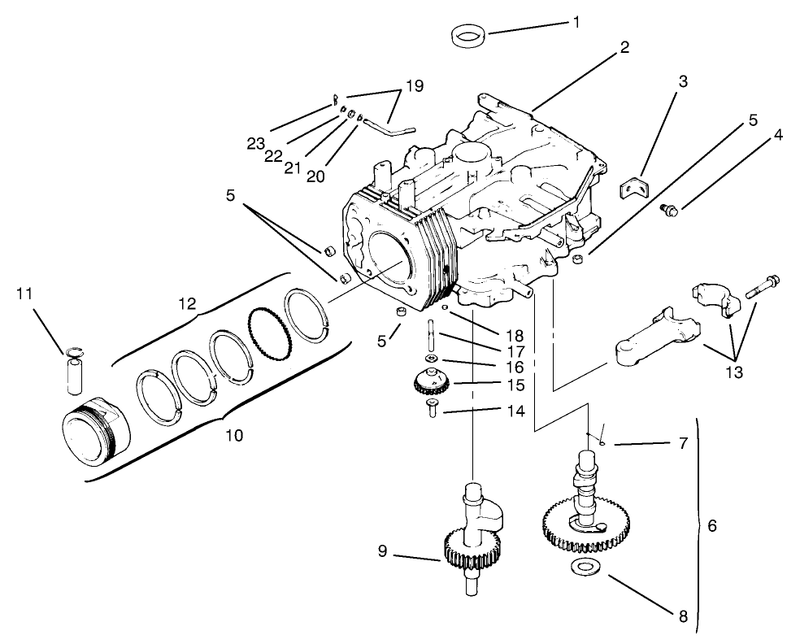 Crankcase Assembly Kohler Models Cv460s 26505 And Cv460s 26506