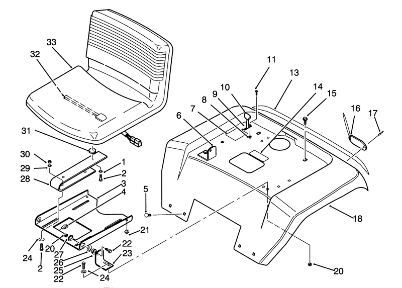 Fender And Seat Assembly