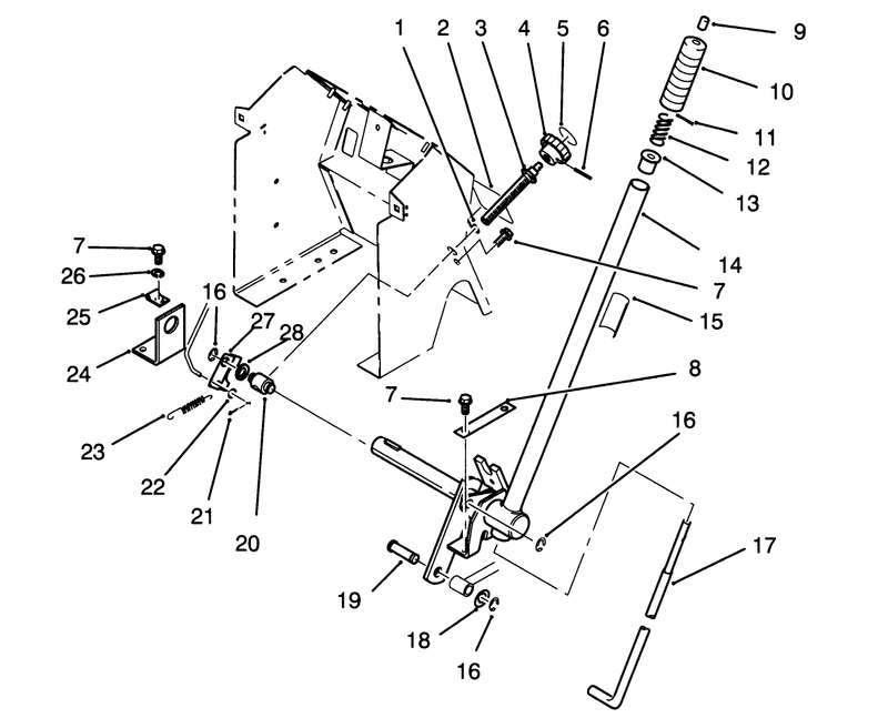 Lift Bar Linkage Assembly