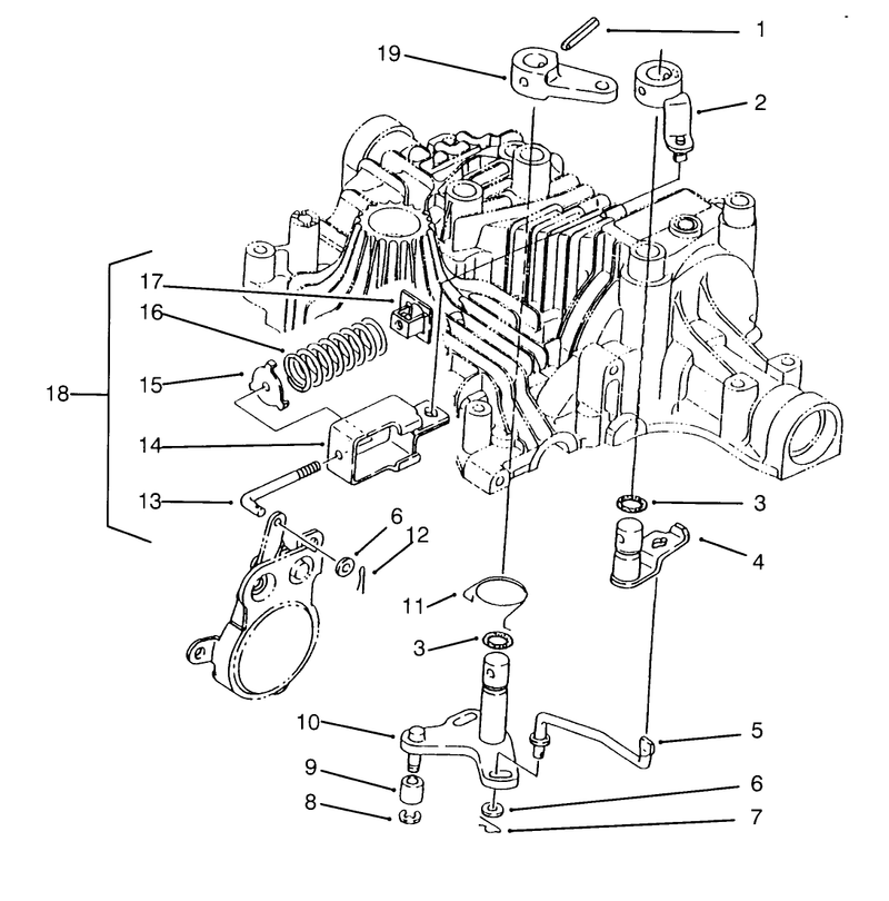 Brake Interlock Tuff Torq Transmission K61 toro