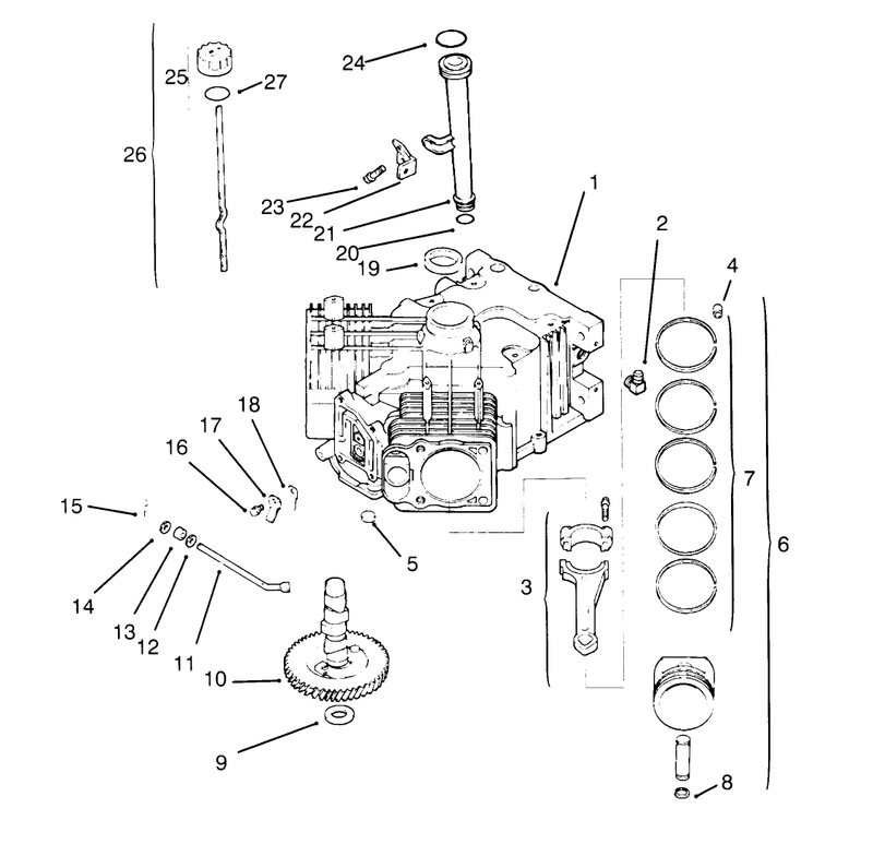 Crankcase Kohler Engine Cv16s Ps61514
