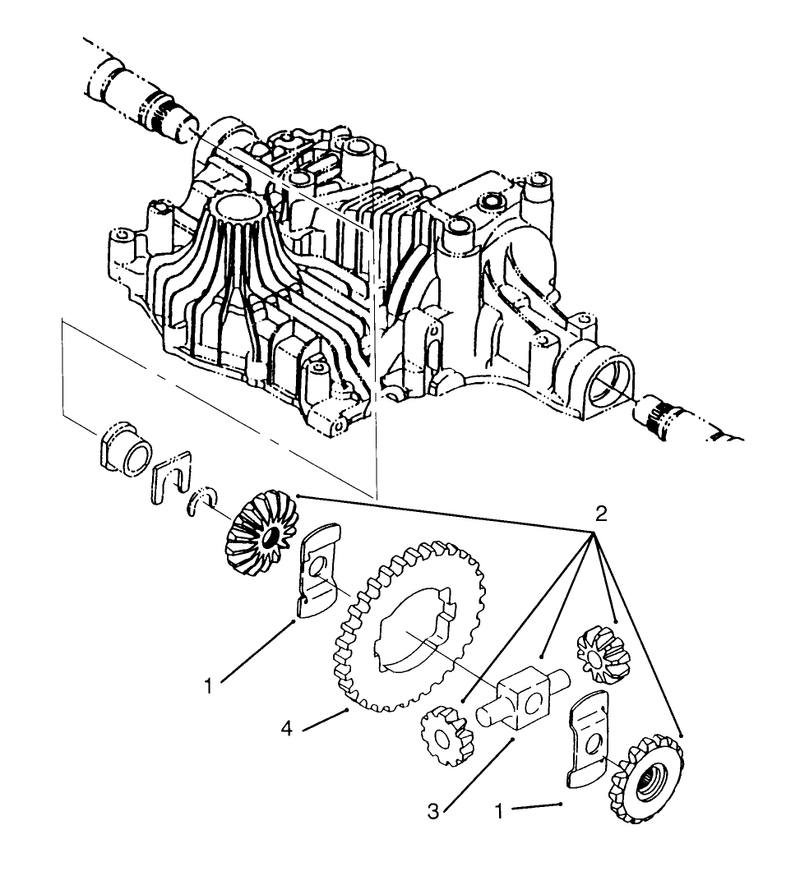 Differential Gear Tuff Torq Transmission K61 toro