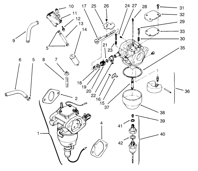 Fuel System Kohler Engine Cv16s Ps61514