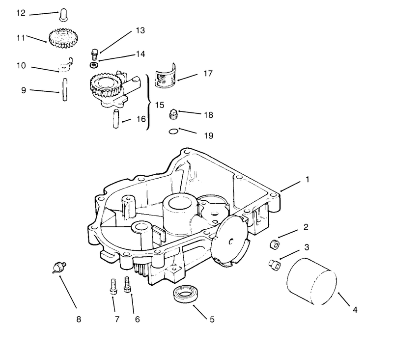 Oil Panlubrication Kohler Engine Cv16s Ps61514