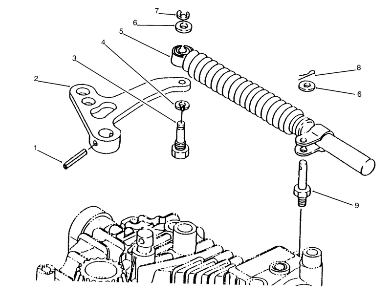Lever Damper Tuff Torq Transmission K61 toro
