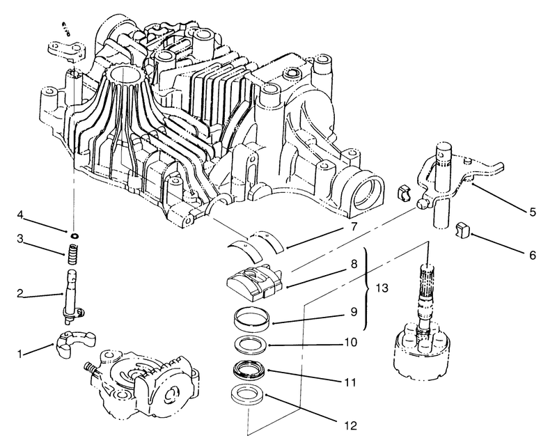 Range Shift Tuff Torq Transmission K61 toro