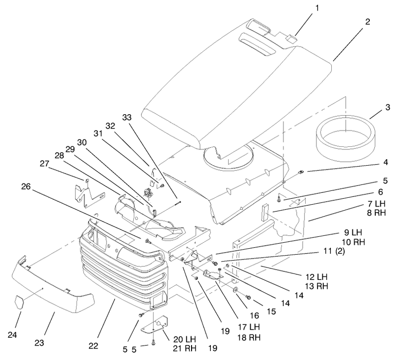 Hood and Grill Assembly