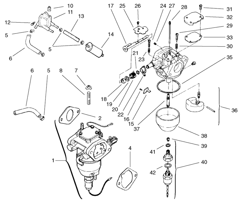Fuel System Assembly Kohler Cv18s Ps 61528 And Cv18s Ps 61529