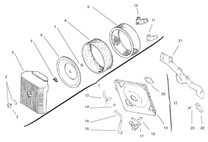 Air Intake Filtration Assembly Kohler Cv18s Ps 61528 and Cv18s Ps 61529