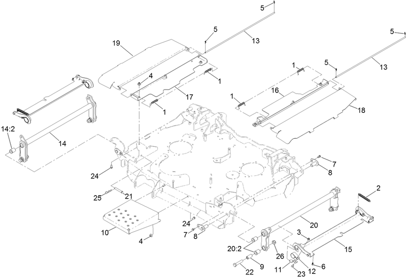 Center Deck Fold Assembly