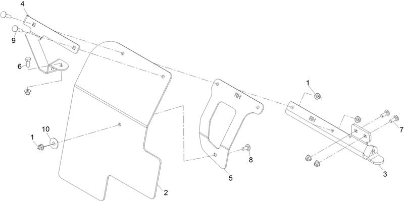 RH Mud Flap Assembly