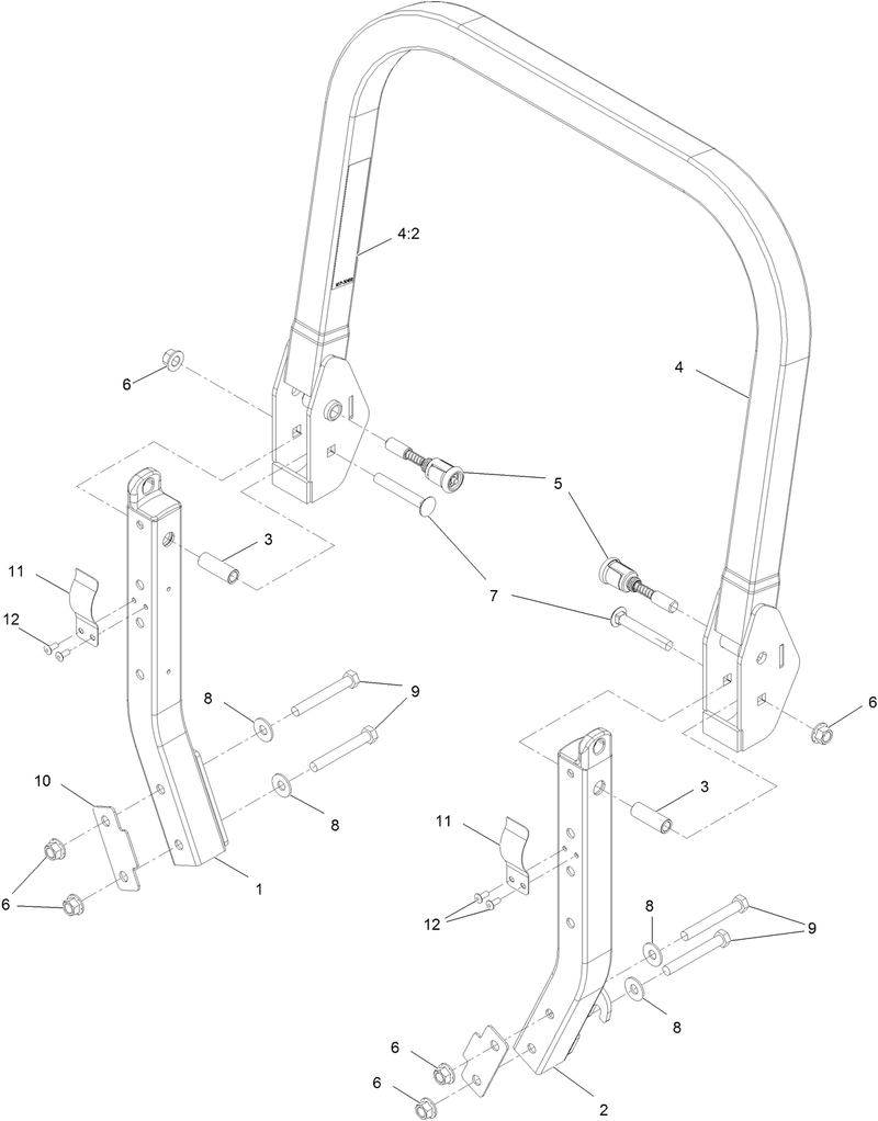 Roll Over Protection System Assembly No 135 5786