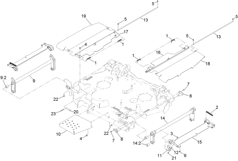 Center Deck Fold Assembly