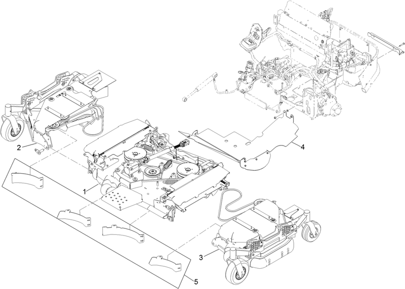 Deck Discharge Tunnel and Mulch Kit Assembly