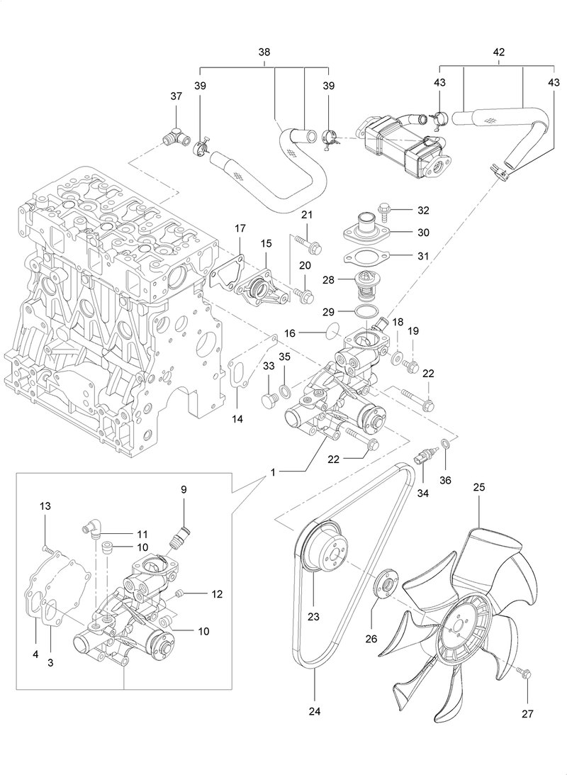 Cooling Water System Assembly