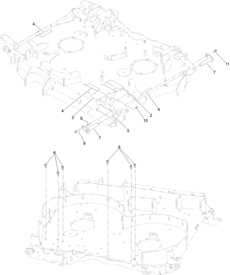 Center Deck Decal and Pin Assembly No 146 3899