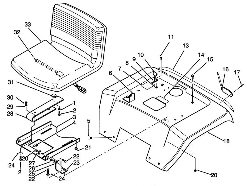 Fender And Seat Assembly