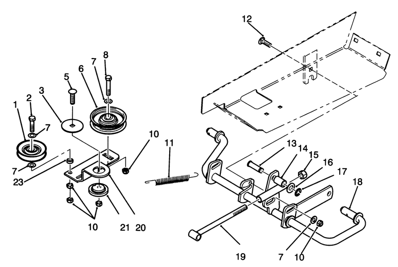 Idler And Pedal Shaft Assembly