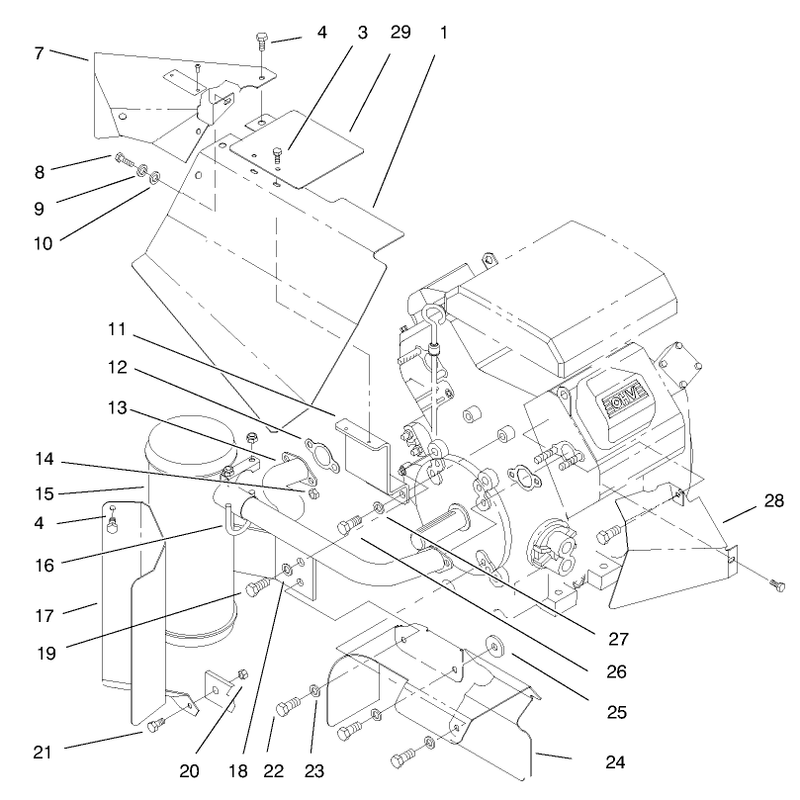 Heat Shields and Exhaust