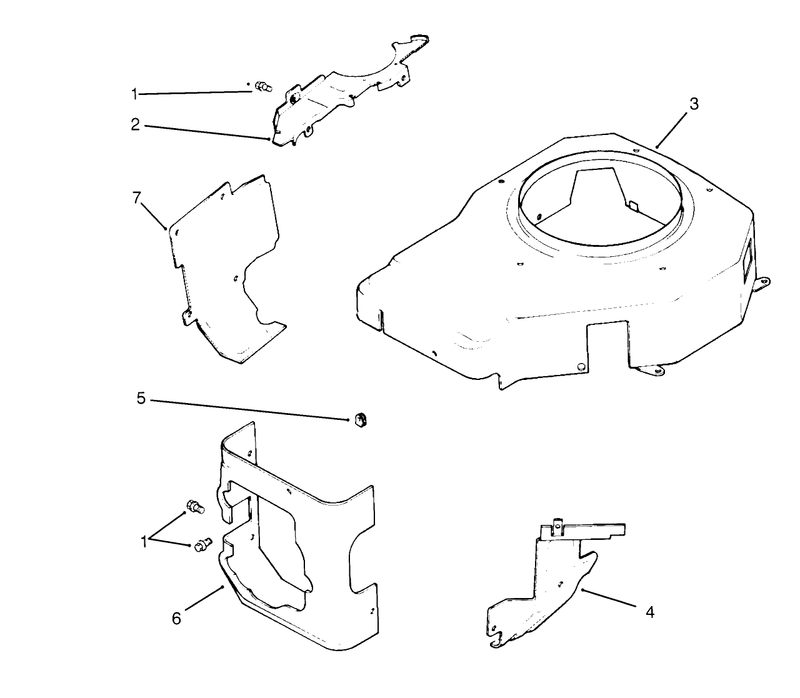 Blower Housing and Baffles kohler Engine Cv14s Ps1472