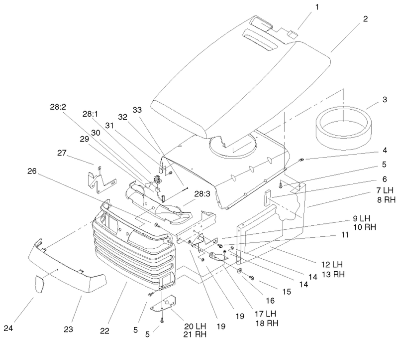 Hood and Grill Assembly