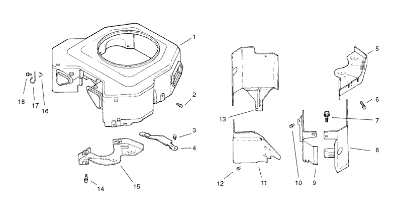 Group 6 Blower Housing Assembly Kohler Model No CV18S 61529