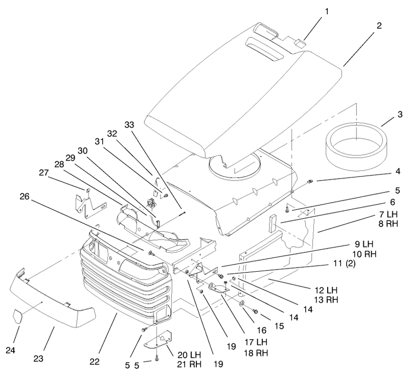 Hood and Grill Assembly