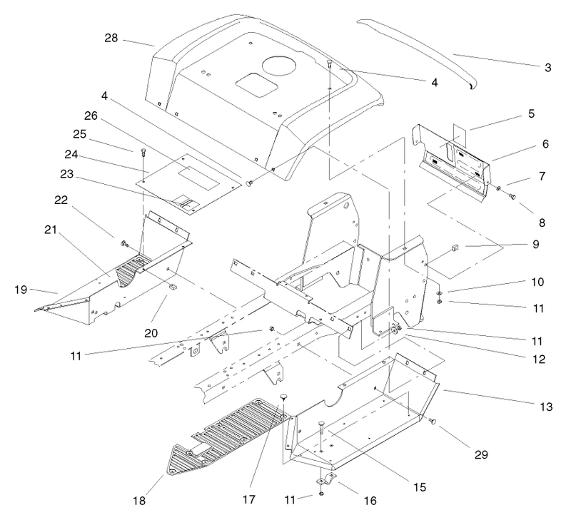 Fender and Footrest Assembly