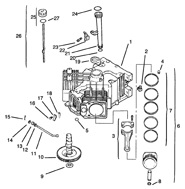 Crankcase Kohler Cv20s Ps65531 And Ps65532