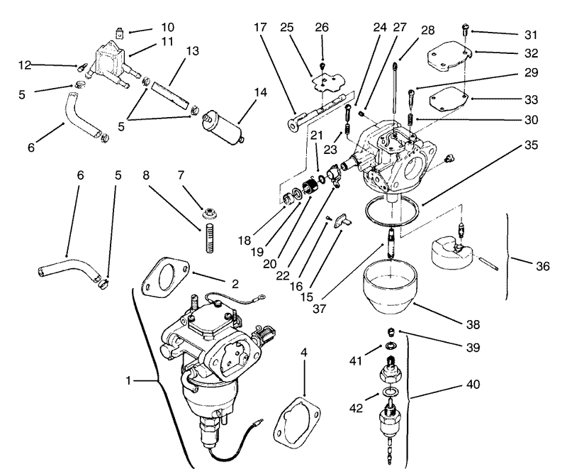 Group 8 Fuel System Assembly Kohler Model No CV20S 65531 and CV20S 65532