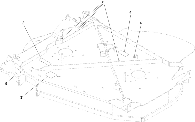LH Wing Deck WDecals Assembly No 142 6825