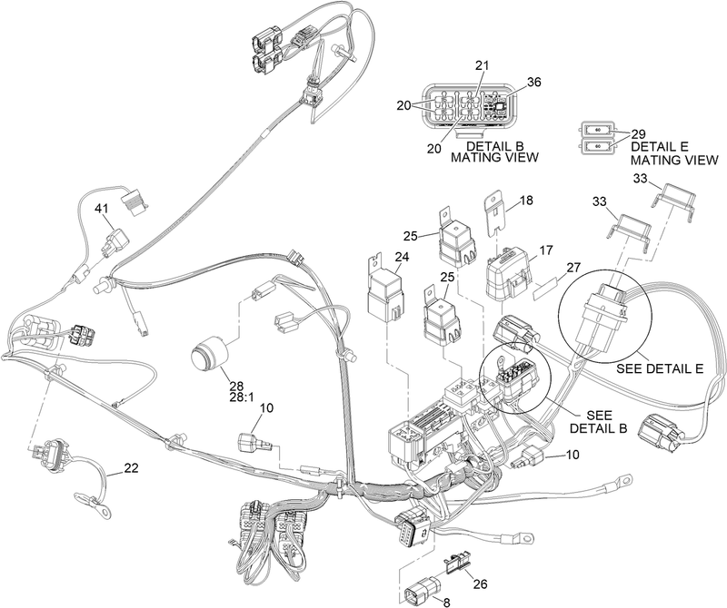 Engine Wire Harness No 122 2378