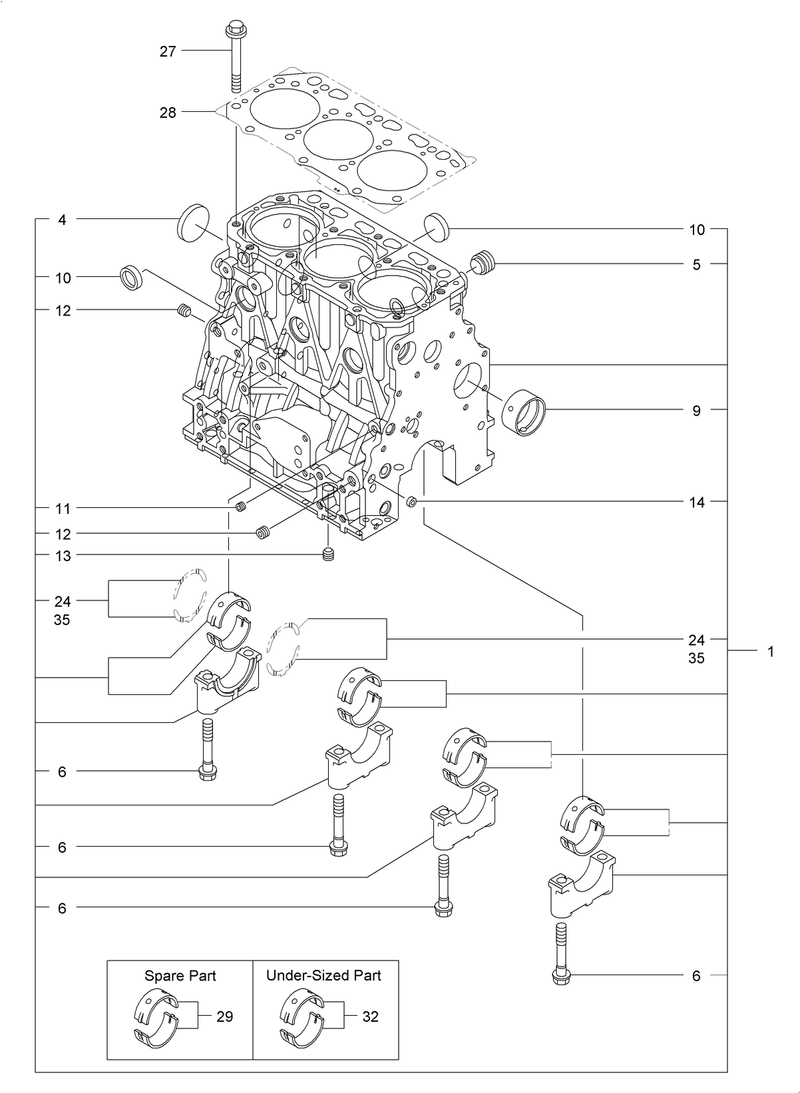 Cylinder Block Assembly