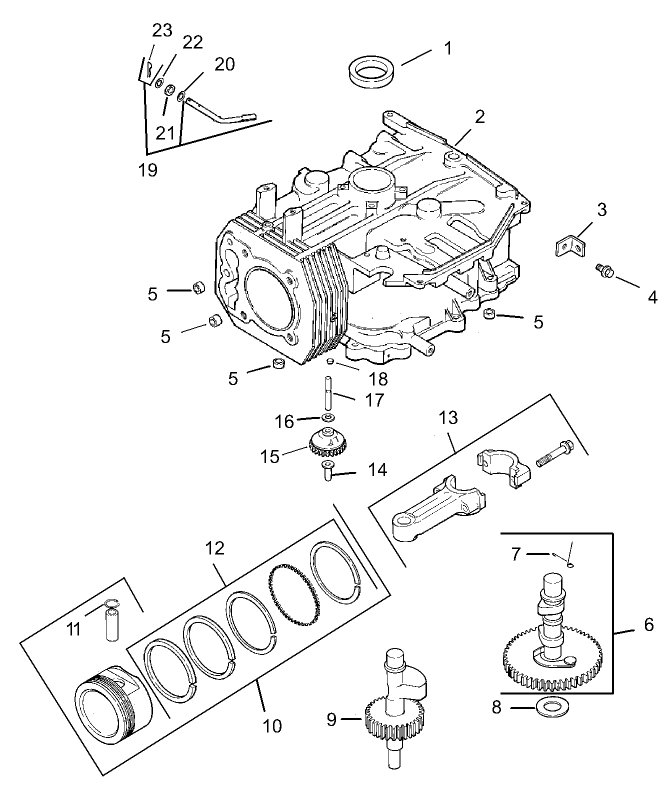 Group 2 Crankcase Assembly