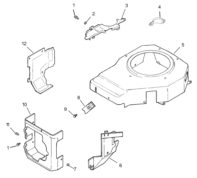 Group 6 Blower Housing Assembly