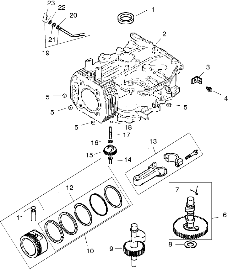 Crankcase Assembly Kohler CV460S 26518