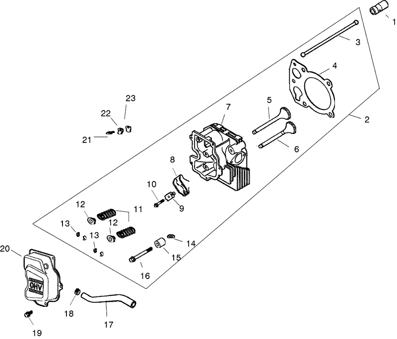 HeadValveBreather Assembly Kohler VS460S 26518