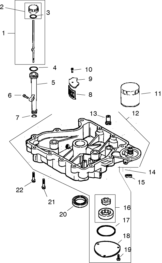 Oil PanLubrication Assembly Kohler CV460S 26518