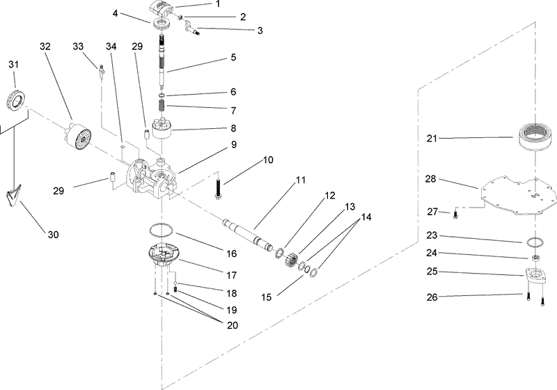 Cylinder Block Assembly Transaxle Assembly No 104 4310