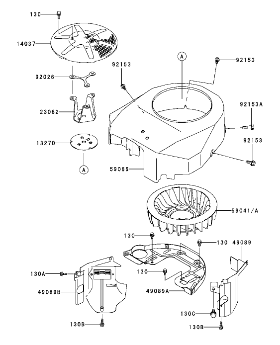 Cooling Equipment Assembly Kawasaki FH541V AS04