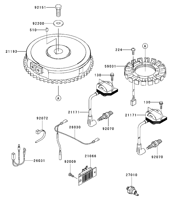 Electric Equipment Assembly Kawasaki FH541V AS04