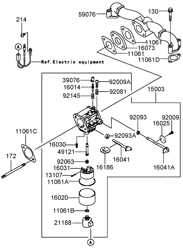 Carburetor Assembly Kawasaki FH541V BS04