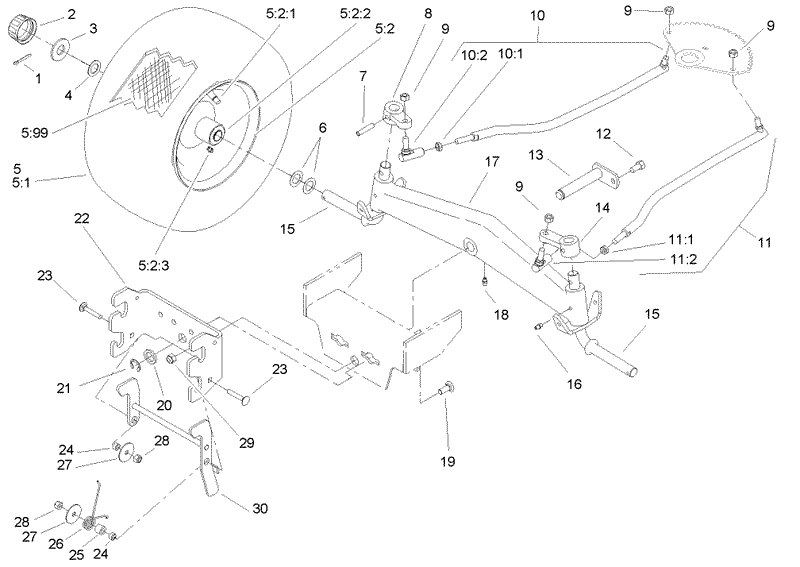 Front Axle and Hitch Assembly