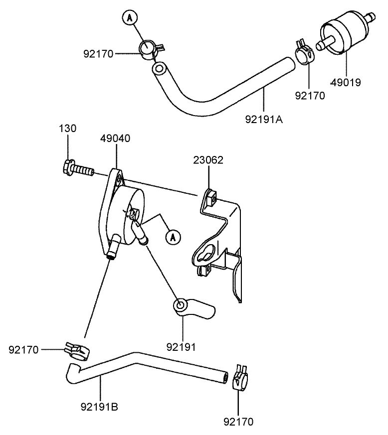Fuel TankValve Assembly Kawasaki FH541V BS04